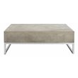 Safavieh Eartha Concrete Indoor/Outdoor Coffee Table in Dark Gray