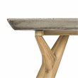 Safavieh Pacey Concrete/Wood Indoor/Outdoor Coffee Table in Dark Gray