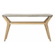 Safavieh Babette Concrete/Wood Indoor/Outdoor Console Table in Dark Gray