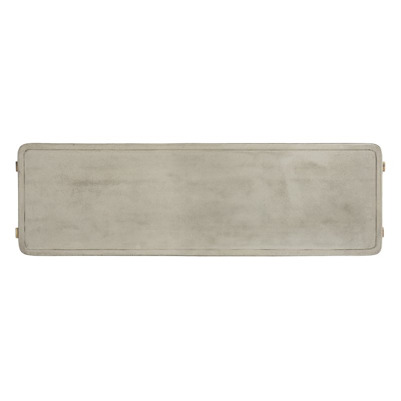 Safavieh Babette Concrete/Wood Indoor/Outdoor Console Table in Dark Gray