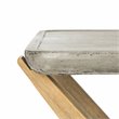 Safavieh Babette Concrete/Wood Indoor/Outdoor Console Table in Dark Gray