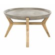 Safavieh Hadwin Concrete/Wood Indoor/Outdoor Coffee Table in Dark Gray