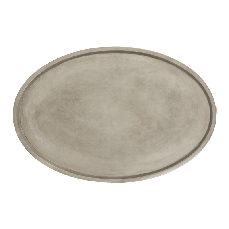 Safavieh Hadwin Concrete/Wood Indoor/Outdoor Coffee Table in Dark Gray