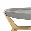 Safavieh Hadwin Concrete/Wood Indoor/Outdoor Coffee Table in Dark Gray