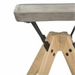 Safavieh Marcio Concrete/Wood Indoor/Outdoor Side Table in Dark Gray