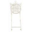 Safavieh Belen Metal Outdoor Bistro Set w/ One Table & Two Chairs in Pearl White