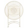 Safavieh Belen Metal Outdoor Bistro Set w/ One Table & Two Chairs in Pearl White