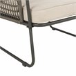 Safavieh Benjin 4-Piece Rattan/Polyester Outdoor Living Set in Gray/Beige