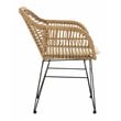Safavieh Alton 3-Piece Rattan/Polyester Lounge Set in Natural/White