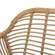 Safavieh Alton 3-Piece Rattan/Polyester Lounge Set in Natural/White