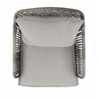 Safavieh Jensen 3-Piece Rattan/Steel/Polyester Lounge Set in Gray