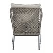 Safavieh Jensen 3-Piece Rattan/Steel/Polyester Lounge Set in Gray