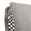 Safavieh Jensen 3-Piece Rattan/Steel/Polyester Lounge Set in Gray
