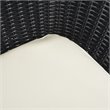 Safavieh Merami 3-Piece Rattan/Steel Lounger Set in Black/Beige