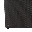 Safavieh Lendson 3-Piece Polyester and PE Rattan Flower Pot Set in Black