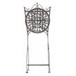 Safavieh Belen Metal Outdoor Bistro Set w/ One Table & Two Chairs in Black Rust