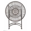 Safavieh Belen Metal Outdoor Bistro Set w/ One Table & Two Chairs in Black Rust
