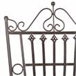 Safavieh Belen Metal Outdoor Bistro Set w/ One Table & Two Chairs in Black Rust