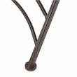 Safavieh Belen Metal Outdoor Bistro Set w/ One Table & Two Chairs in Black Rust