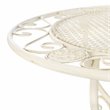Safavieh Semly 3-Piece Metal Outdoor Bistro Setting in Pearl White