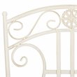 Safavieh Semly 3-Piece Metal Outdoor Bistro Setting in Pearl White
