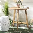 Safavieh Benton Contemporary Acacia Wood Outdoor Balcony Table in Natural