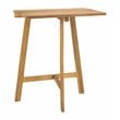 Safavieh Benton Contemporary Acacia Wood Outdoor Balcony Table in Natural