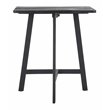 Safavieh Benton Contemporary Acacia Wood Outdoor Balcony Table in Dark Gray