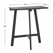 Safavieh Benton Contemporary Acacia Wood Outdoor Balcony Table in Dark Gray