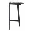Safavieh Benton Contemporary Acacia Wood Outdoor Balcony Table in Dark Gray