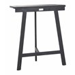 Safavieh Benton Contemporary Acacia Wood Outdoor Balcony Table in Dark Gray