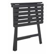 Safavieh Benton Contemporary Acacia Wood Outdoor Balcony Table in Dark Gray