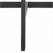 Safavieh Benton Contemporary Acacia Wood Outdoor Balcony Table in Dark Gray