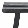 Safavieh Benton Contemporary Acacia Wood Outdoor Balcony Table in Dark Gray