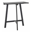 Safavieh Benton Contemporary Acacia Wood Outdoor Balcony Table in Dark Gray