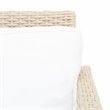 Safavieh Garnen 4-Piece Polyester Fabric/Foam Living Set in Beige/White Cushion