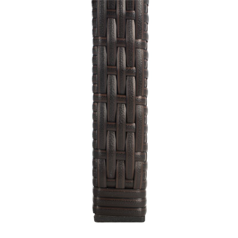 Safavieh Garnen 4-Piece Polyester Fabric/Foam Living Set in Brown/White Cushion