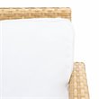Safavieh Garnen 4-Piece Polyester Fabric Living Set in Natural/White Cushion