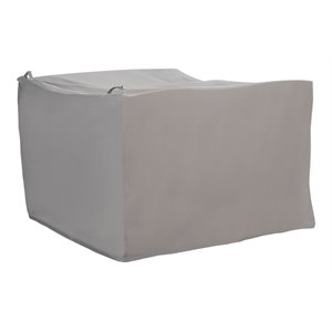 Safavieh Fontana 4-Piece Polyester Fabric Outdoor Set Cover in Gray