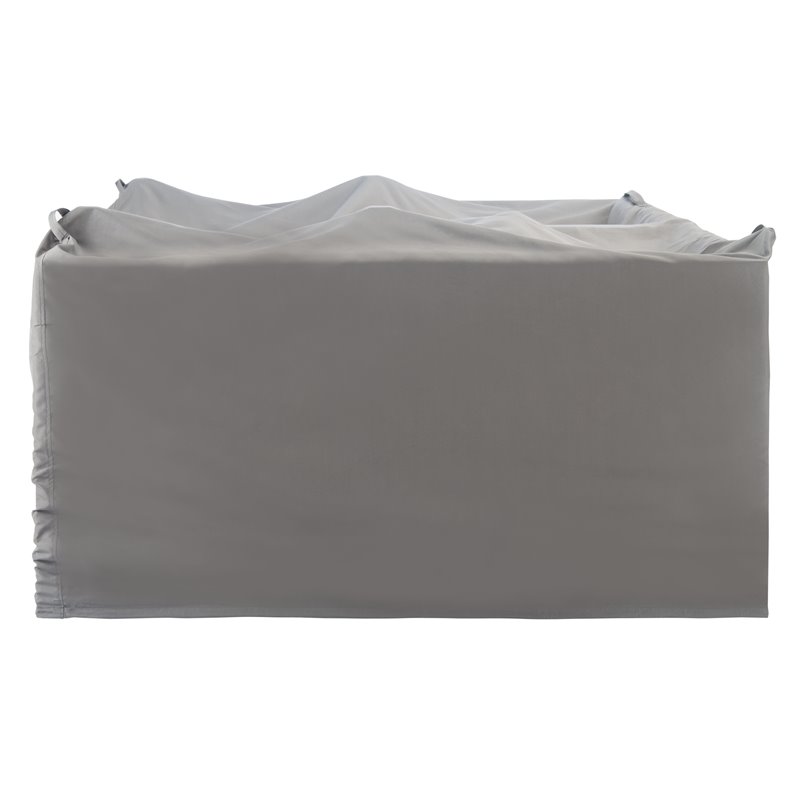 Safavieh Nunzio 4-Piece Contemporary Polyester Fabric Set Cover in Gray