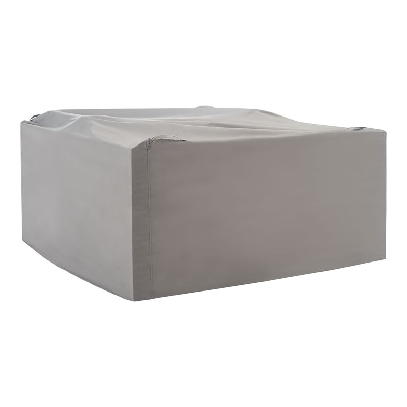 Safavieh Alda 4-Piece Contemporary Polyester Fabric Set Cover in Gray