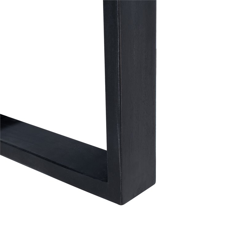 Safavieh Ozark 4-Piece Acacia Wood Outdoor Set in Black and Beige