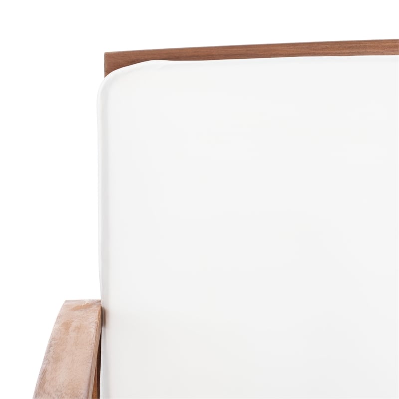 Safavieh Rocklin Wood 4 Pc Outdoor Set  in Natural / Beige