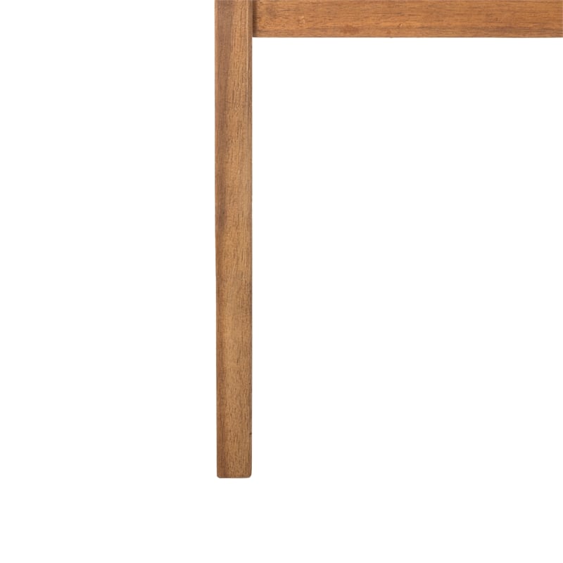 Safavieh Rocklin 4-Piece Acacia Wood Outdoor Set in Natural / Yellow