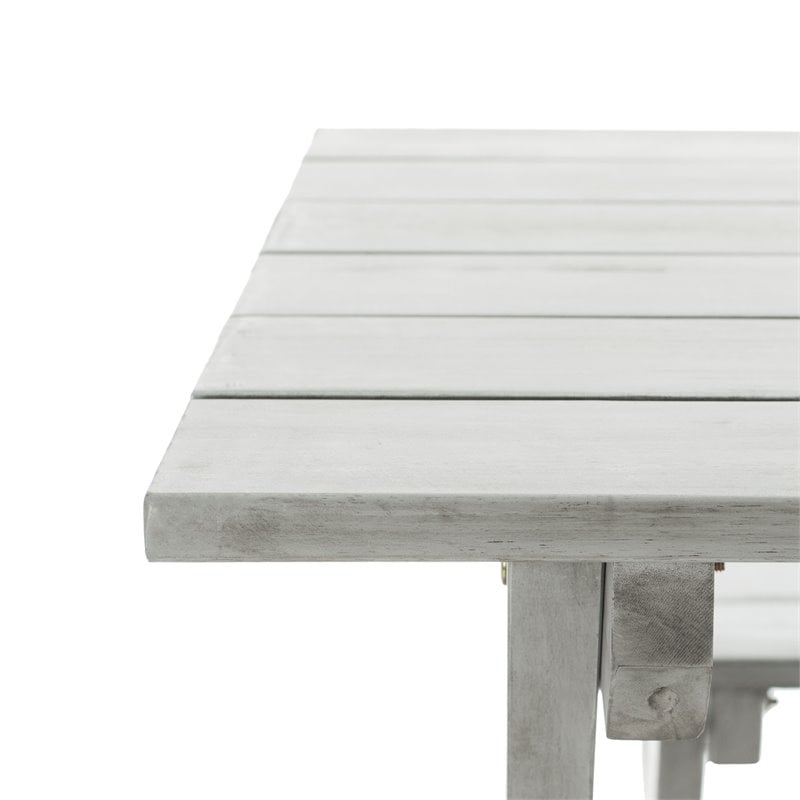 Safavieh Marina 3-Piece Acacia Wood Outdoor Set in Distressed Gray