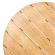 Safavieh Bruna 3-Piece Eucalyptus Wood Outdoor Bistro Set in Natural