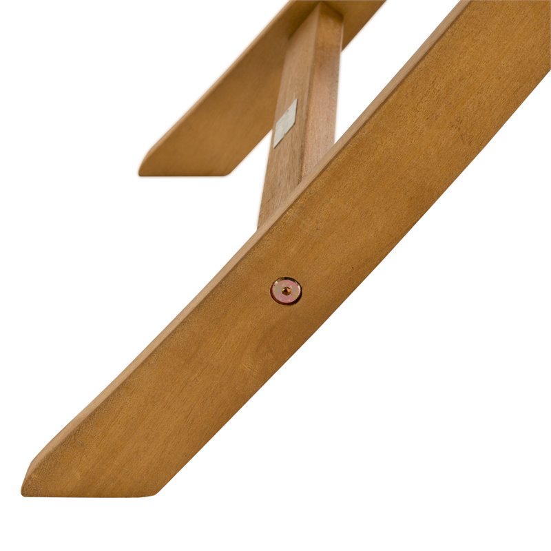 Safavieh Chante 5-Piece Round Eucalyptus Wood Table in Teak Natural