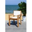 Safavieh Chante 5-Piece Round Eucalyptus Wood Table in Teak Natural