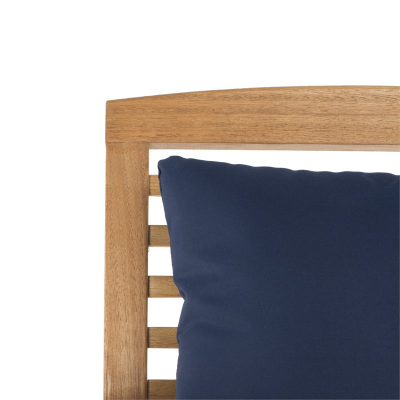 Safavieh Pate 3-Piece Eucalyptus Wood Bistro Set in Natural and Beige