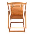 Safavieh Rendi Wood/Polyester Relax Chairs w/ Pillow in Natural/Beige (Set of 2)
